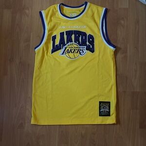 NBA Lakers Yellow and Purple Jersey